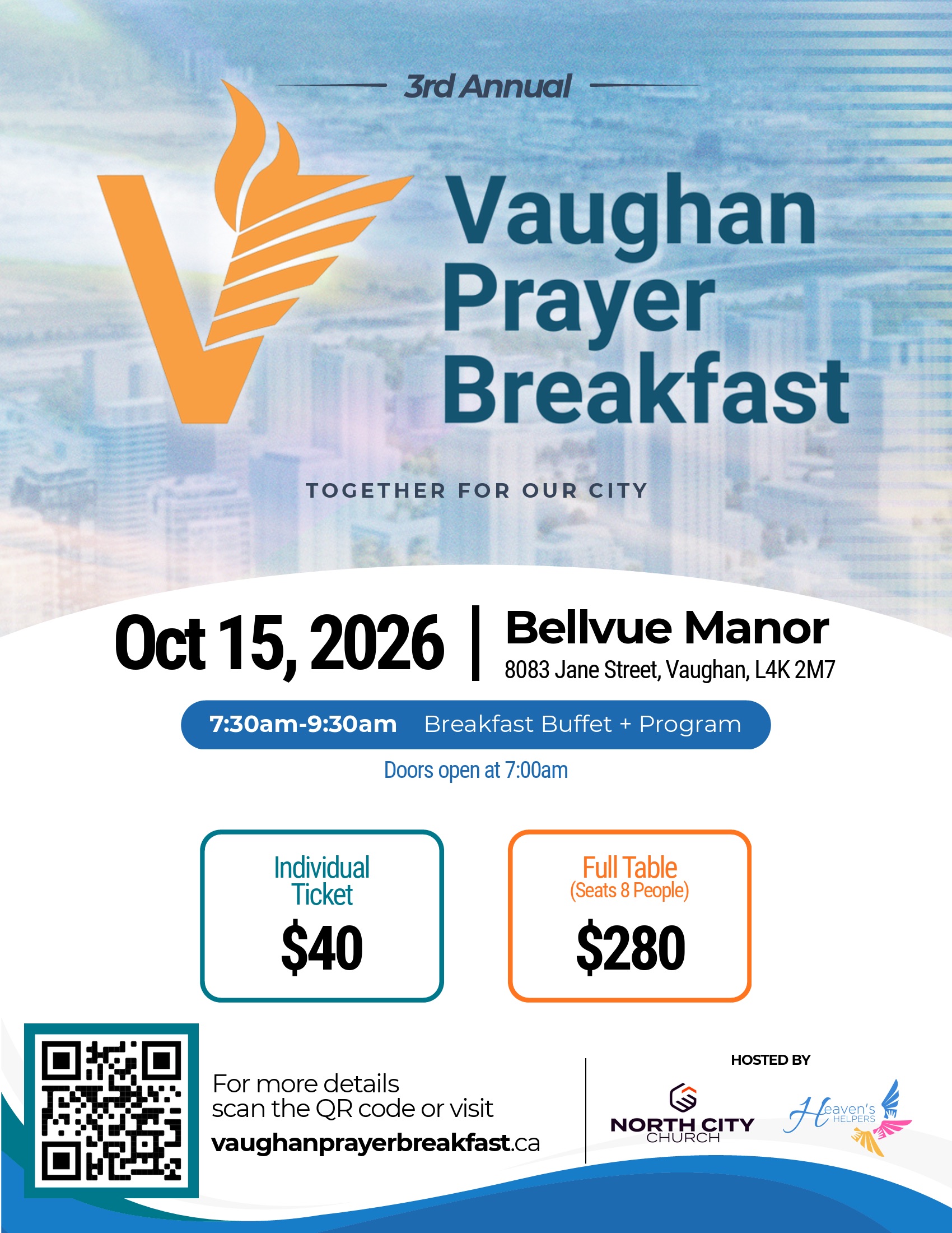 Vaughan Prayer Breakfast Flyer